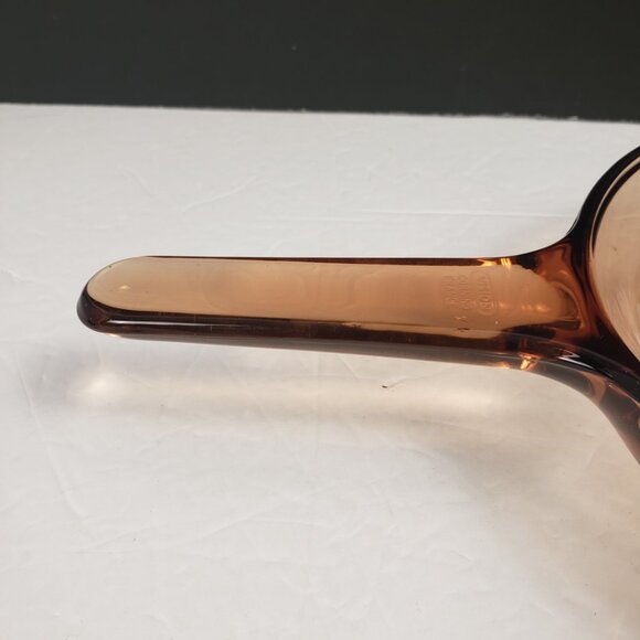 Visions Corning 7" Amber Glass Frying Pan Oven Stove Pyrex Vintage Cook Bake - Picture 4 of 13